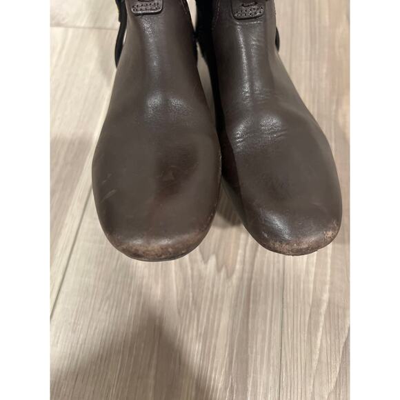 Tory Burch‎ Leather Riding Boots, Brown, Size 7M, KB243 - Picture 4 of 7